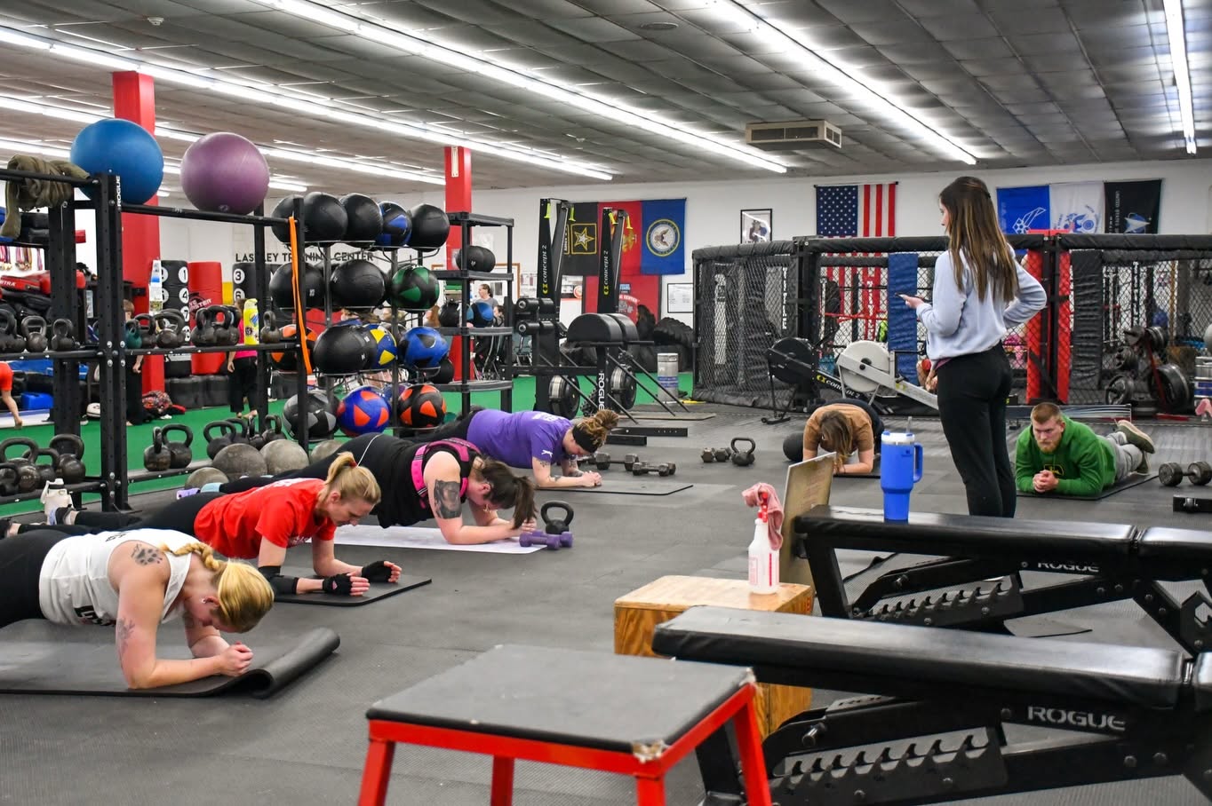 Lashley Training Center members training together in a group class